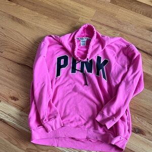 Victoria's Secret Pink sweat shirt Black Accents